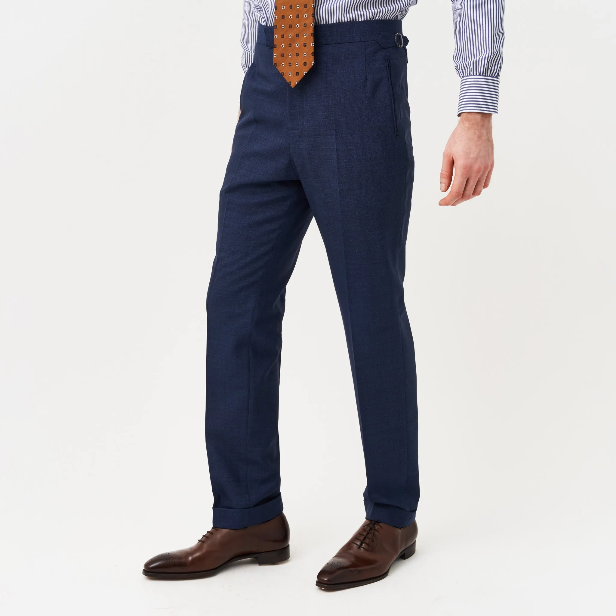 Blue Nail Head Contemporary Suit