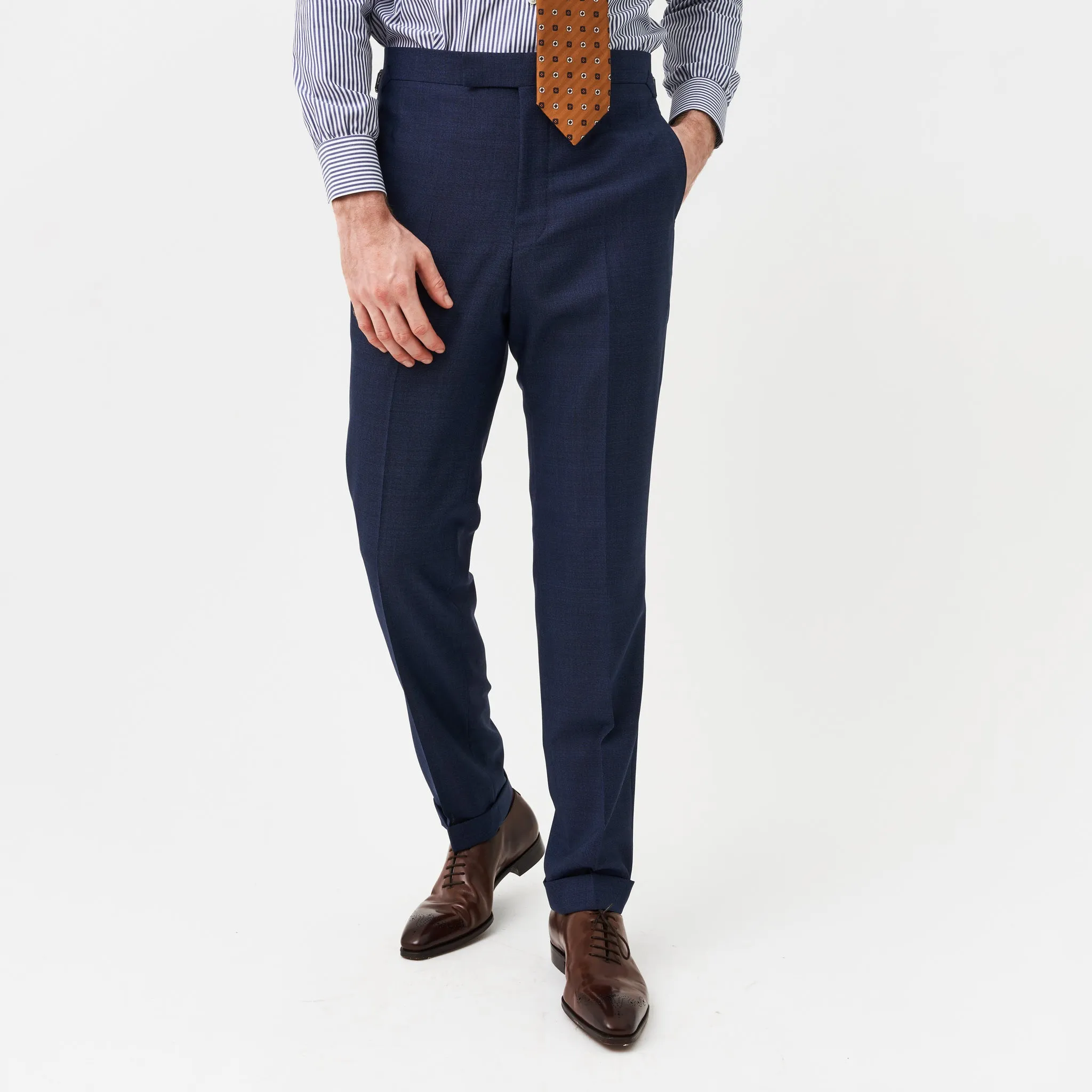 Blue Nail Head Contemporary Suit