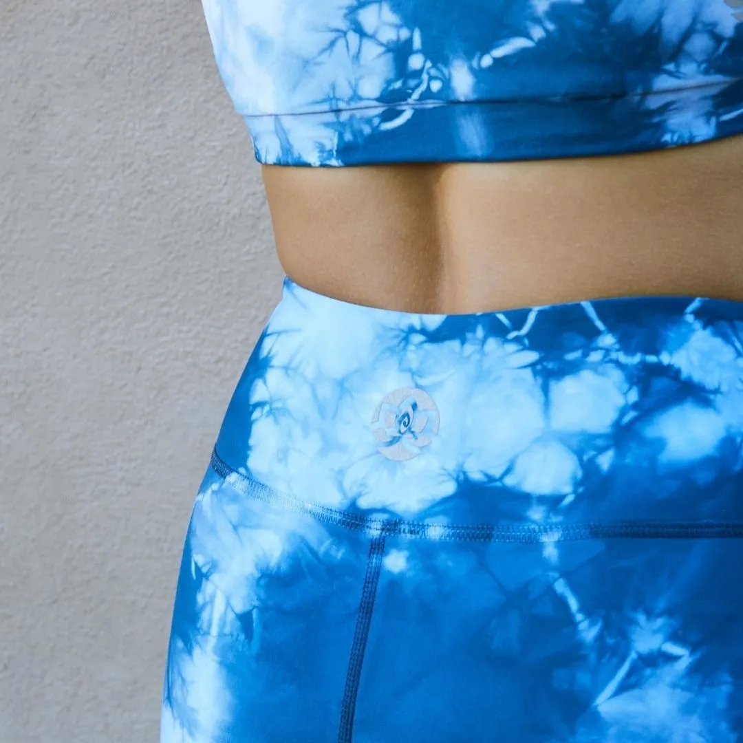 Blue Tie-Dye Legging