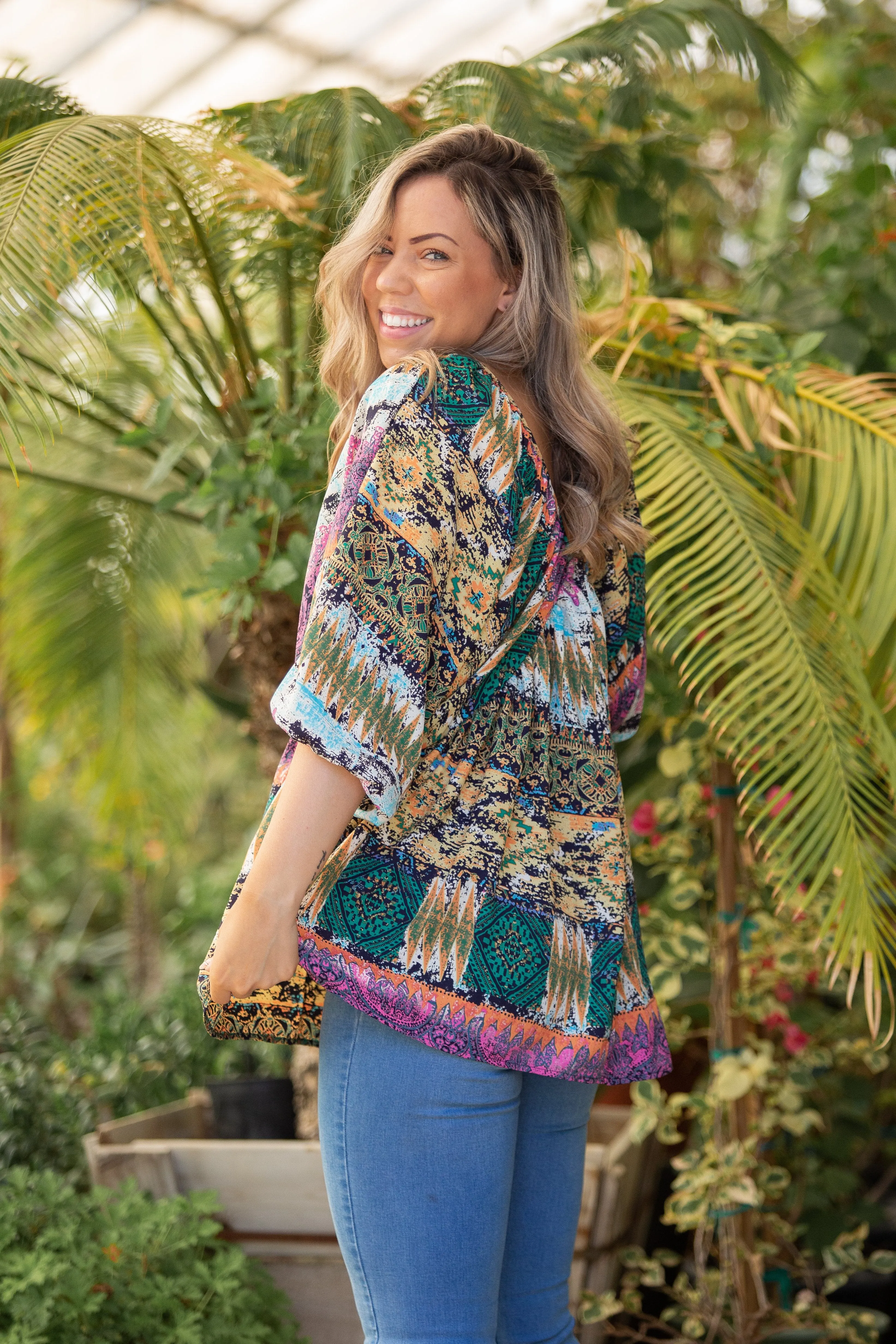 Boho Beauty Bell Sleeve Top