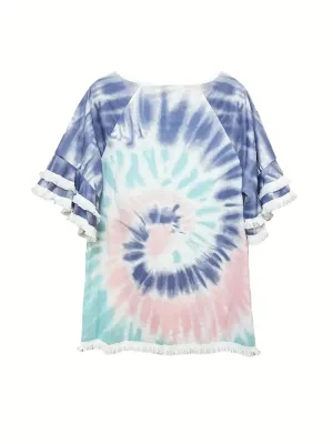Boho Tie Dye Print Shirt