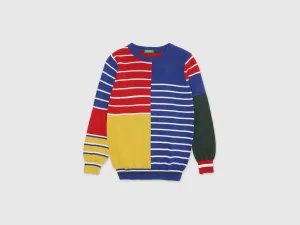 Boys Long Sleeve Stripe Sweatshirt