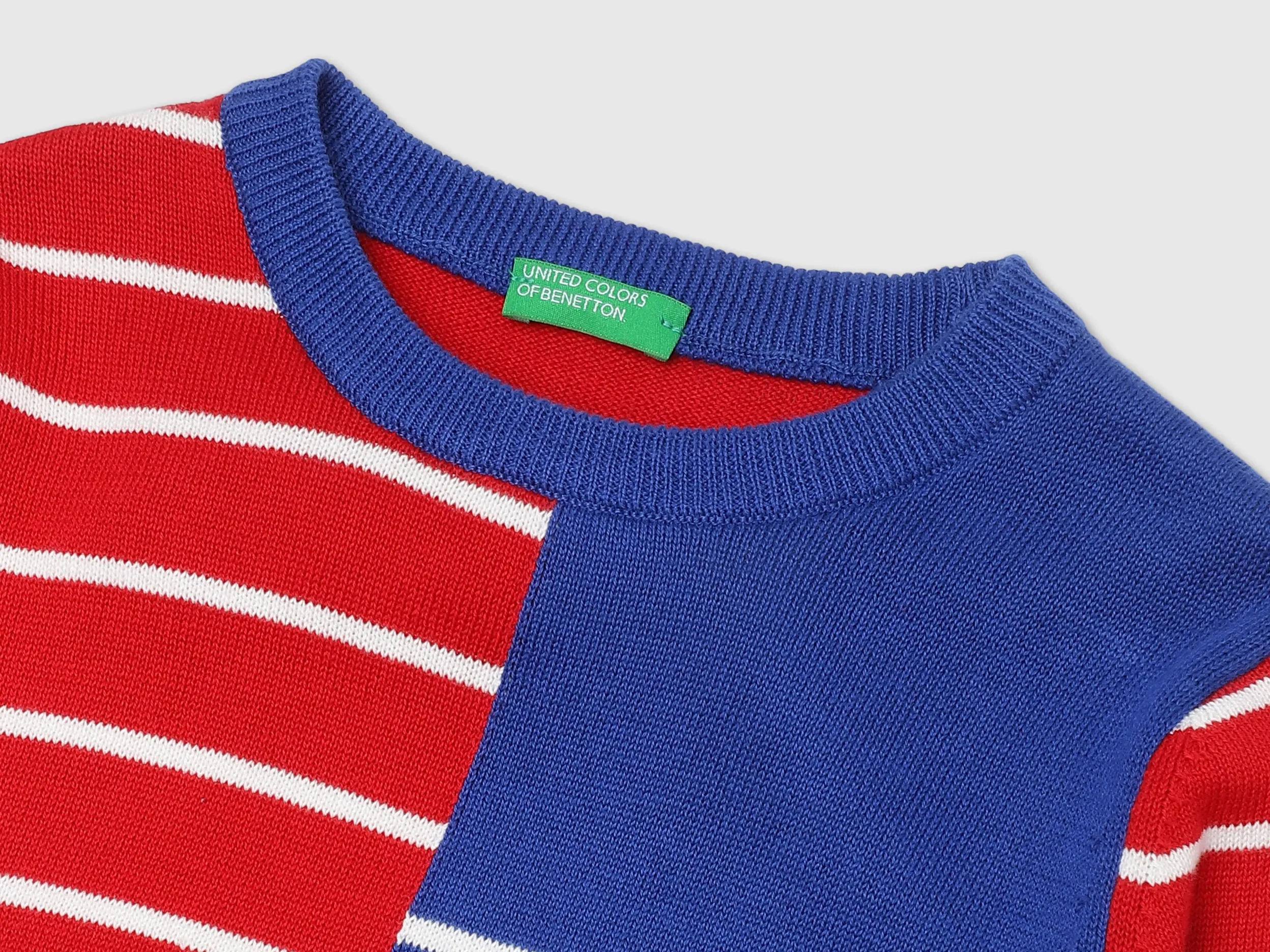 Boys Long Sleeve Stripe Sweatshirt
