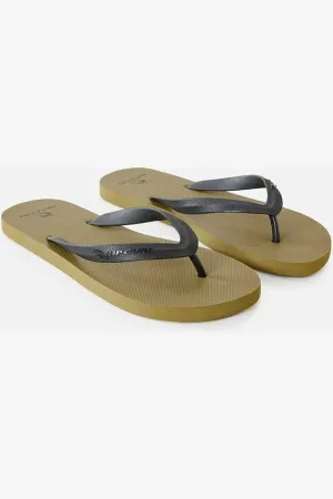BRAND LOGO BLOOM OPEN TOE - OLIVE