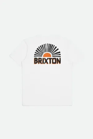 Brixton Fair View Tee In White
