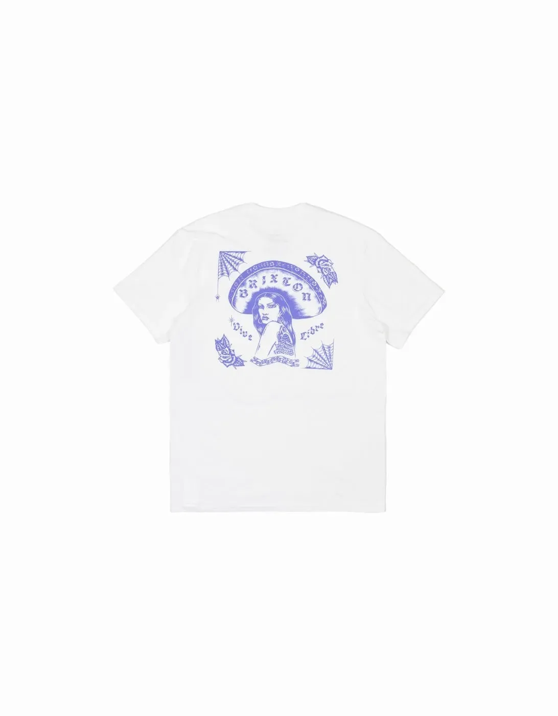 Brixton Vive Libre Tee In White