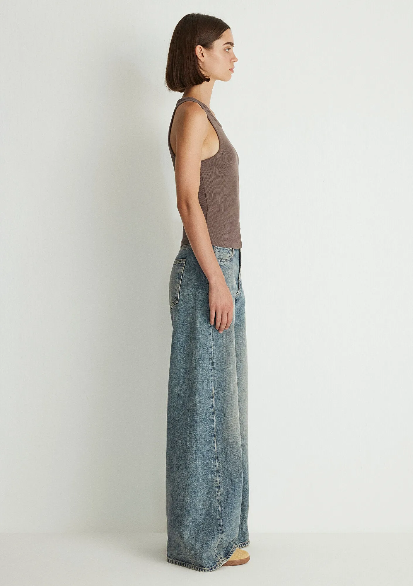 Brown Basic Tank Top