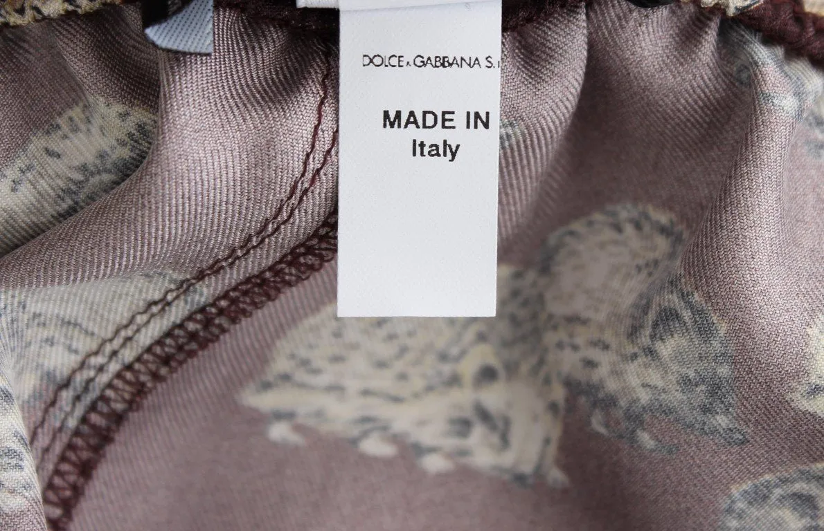 Brown Hedgehog SILK Pajama Lounge Pants