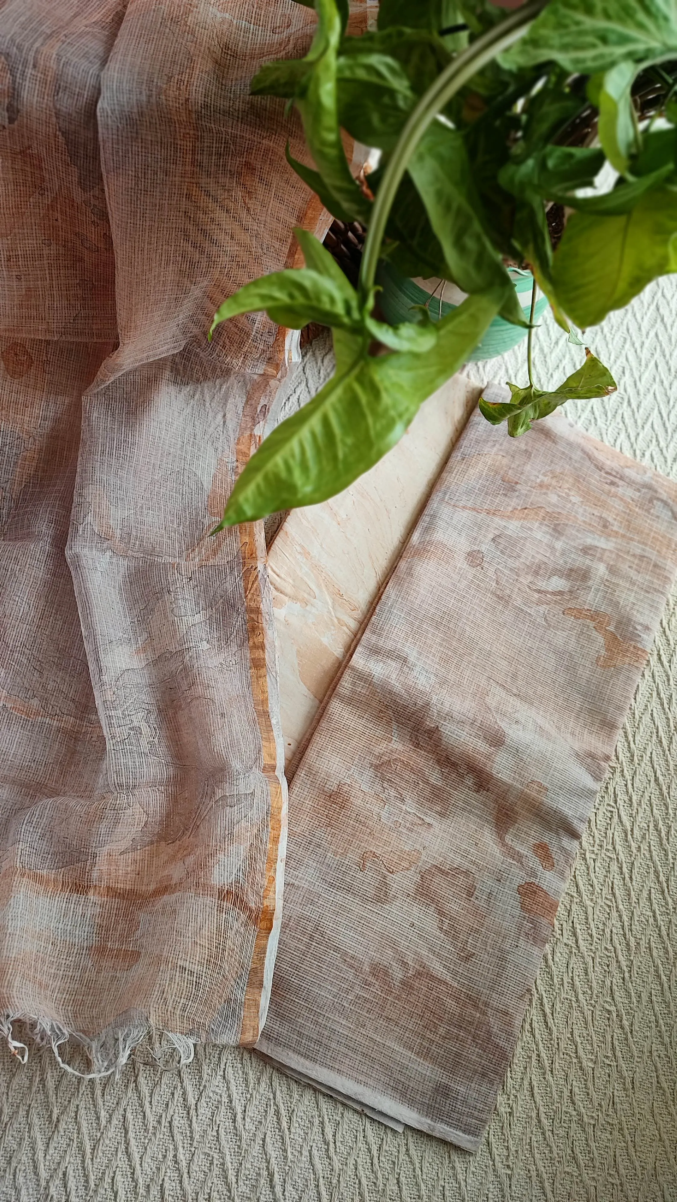 Brown Marble Print Kota Suit Set