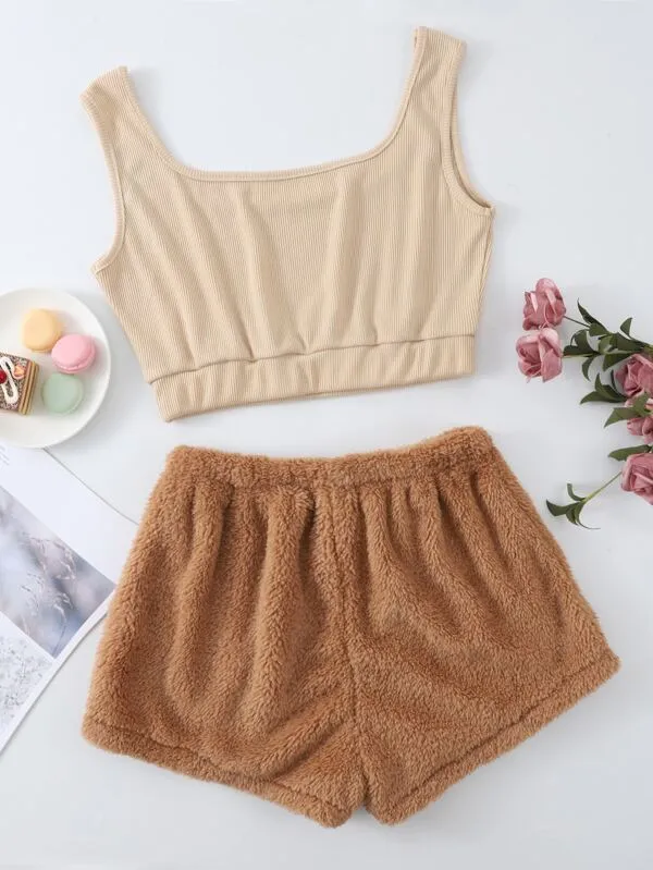 Brown Teddy Pajama Sets