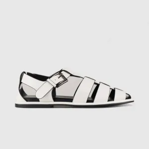 Bulbul Flat Sandal White Car5007