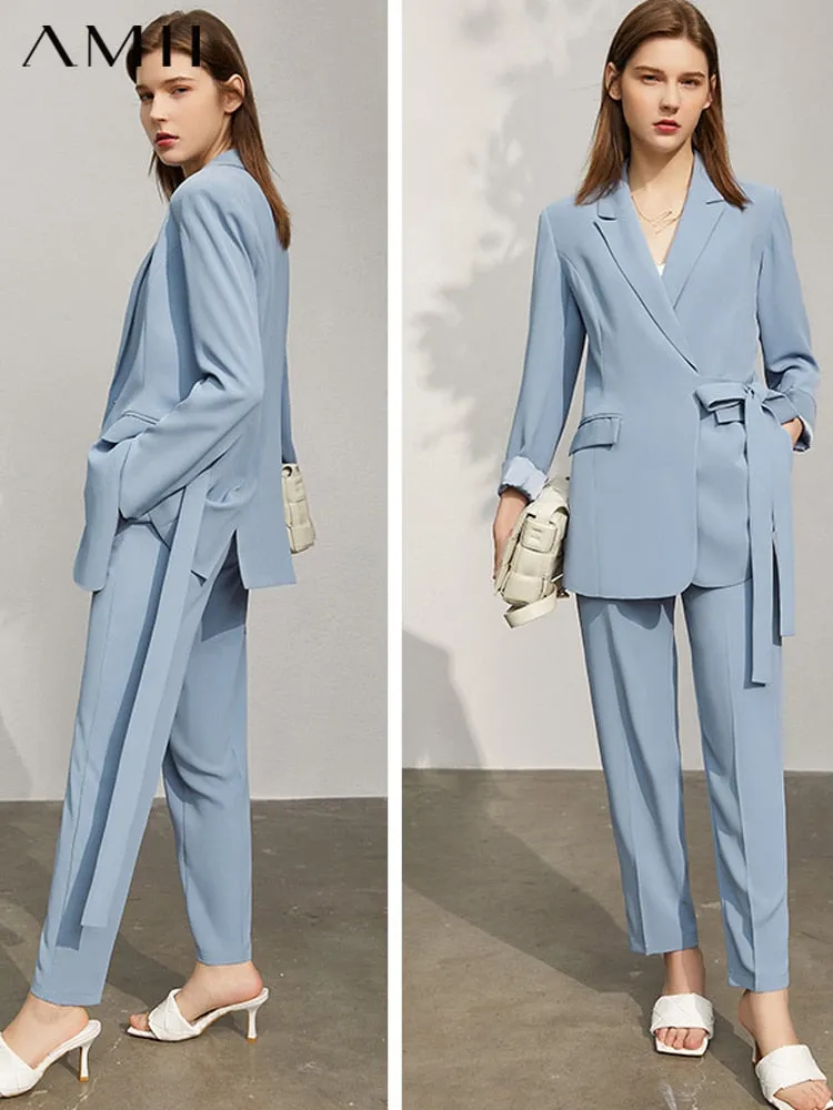 Business Chic Two-Piece Blazer and Pants Set