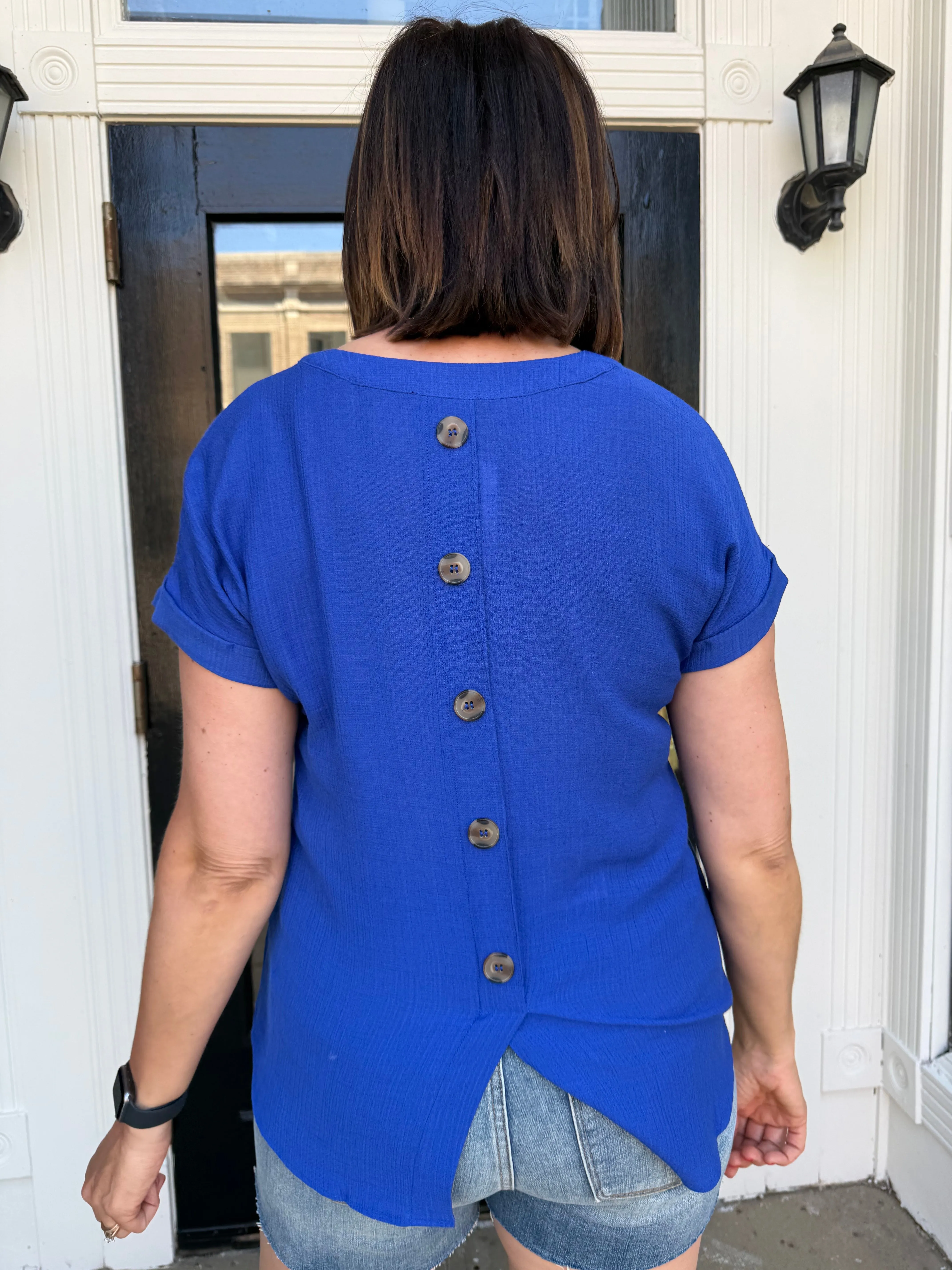 Button Back Blouse