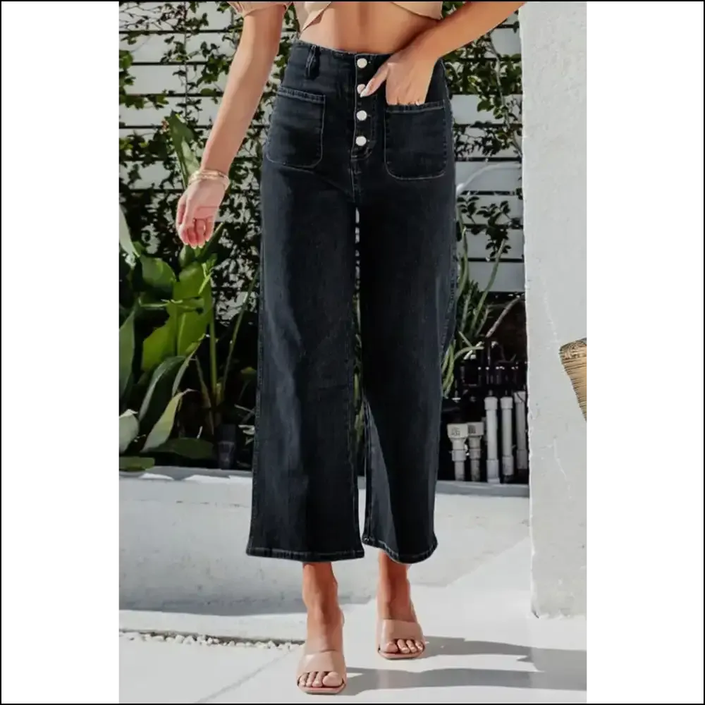 Button Fly Jeans: Chic Cropped Comfort for Fashionistas on a Budget! 😂👖