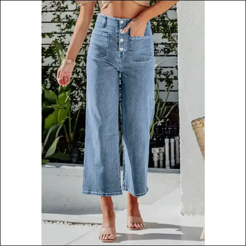Button Fly Jeans: Chic Cropped Comfort for Fashionistas on a Budget! 😂👖
