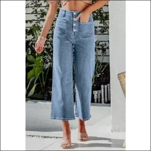 Button Fly Jeans: Chic Cropped Comfort for Fashionistas on a Budget! 😂👖