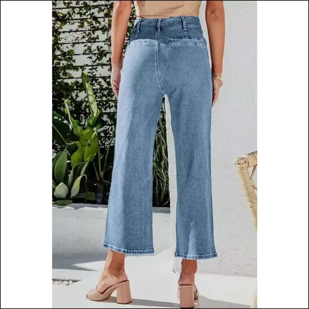 Button Fly Jeans: Chic Cropped Comfort for Fashionistas on a Budget! 😂👖
