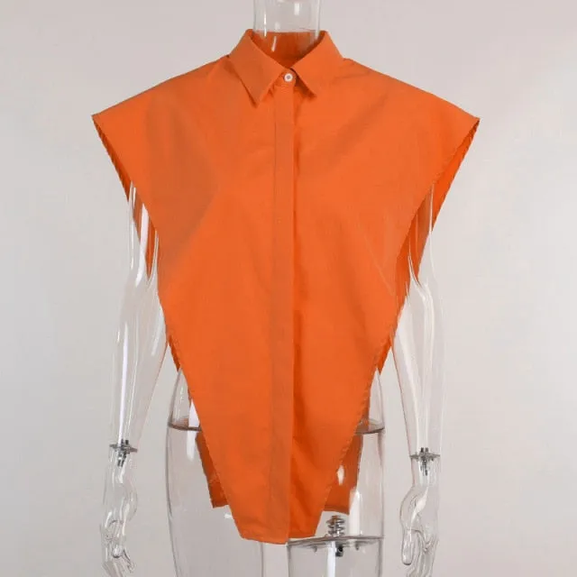Button Up Shirt Women Crop Tops Summer Sleeveless Loose Casual Blouses