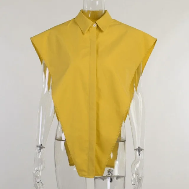 Button Up Shirt Women Crop Tops Summer Sleeveless Loose Casual Blouses