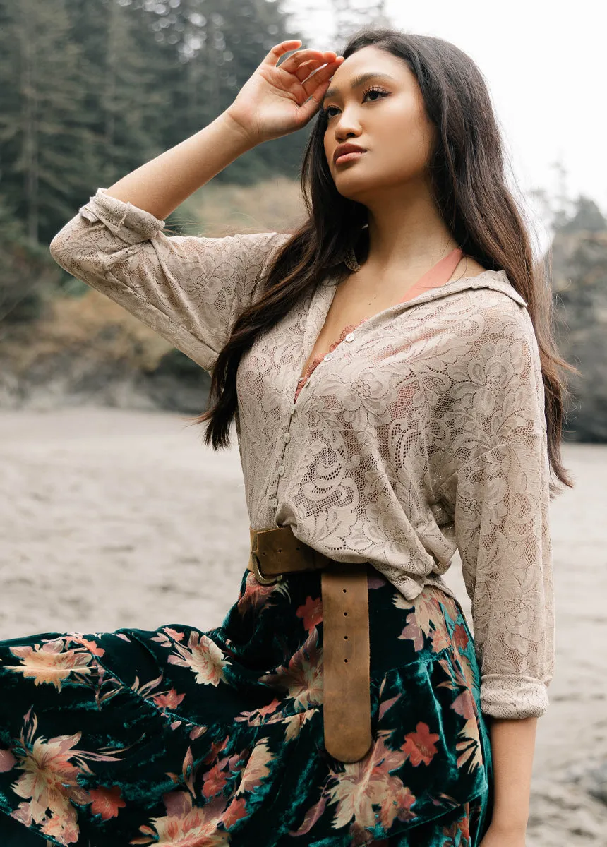 Caeley Top in Light Taupe