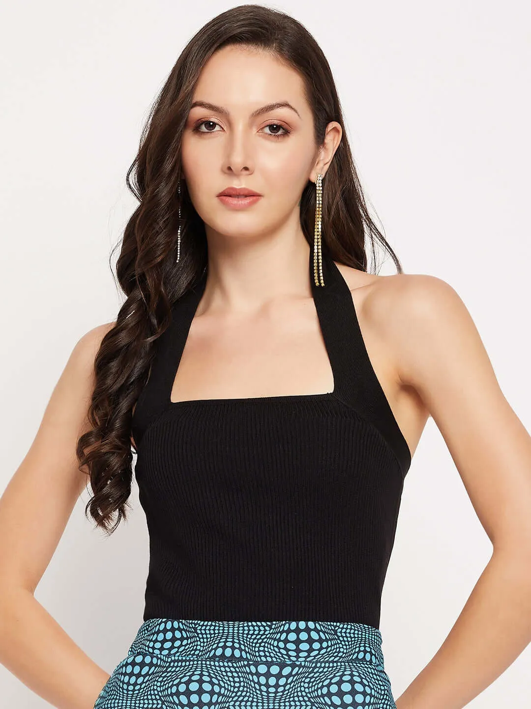 Camla Barcelona Black Halter Top