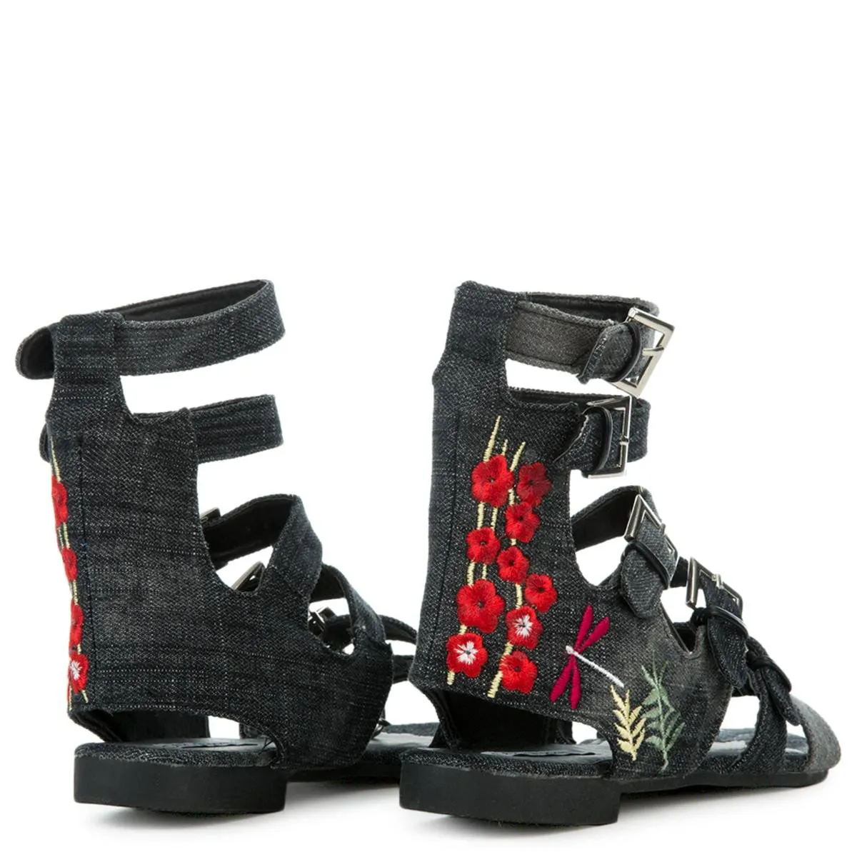 Cape Robbin Leela-7 Black Sandal Black