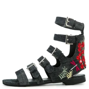 Cape Robbin Leela-7 Black Sandal Black