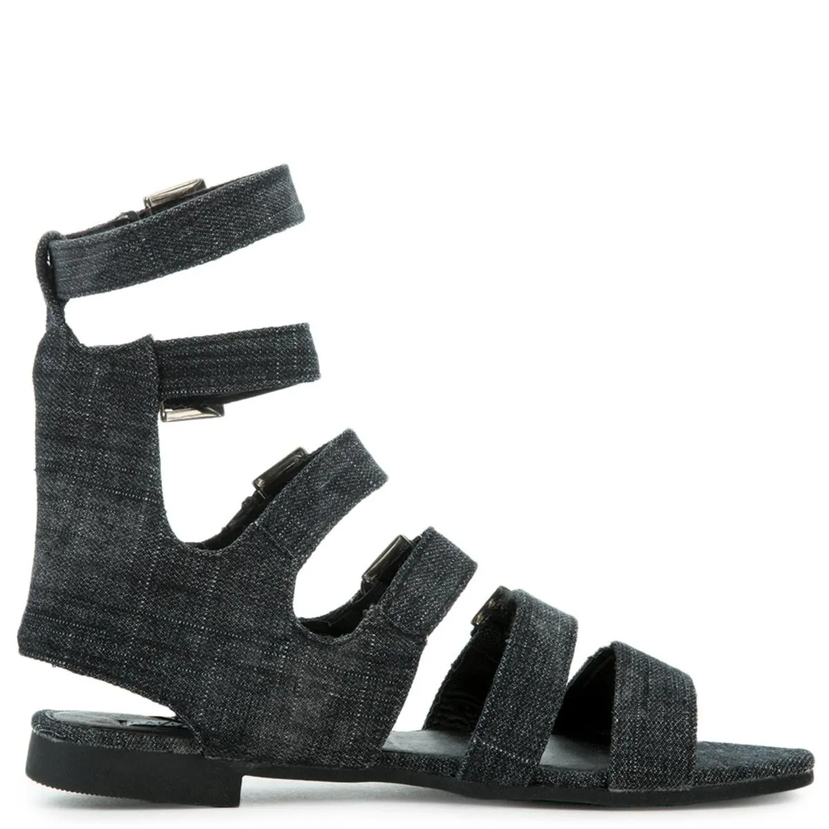 Cape Robbin Leela-7 Black Sandal Black