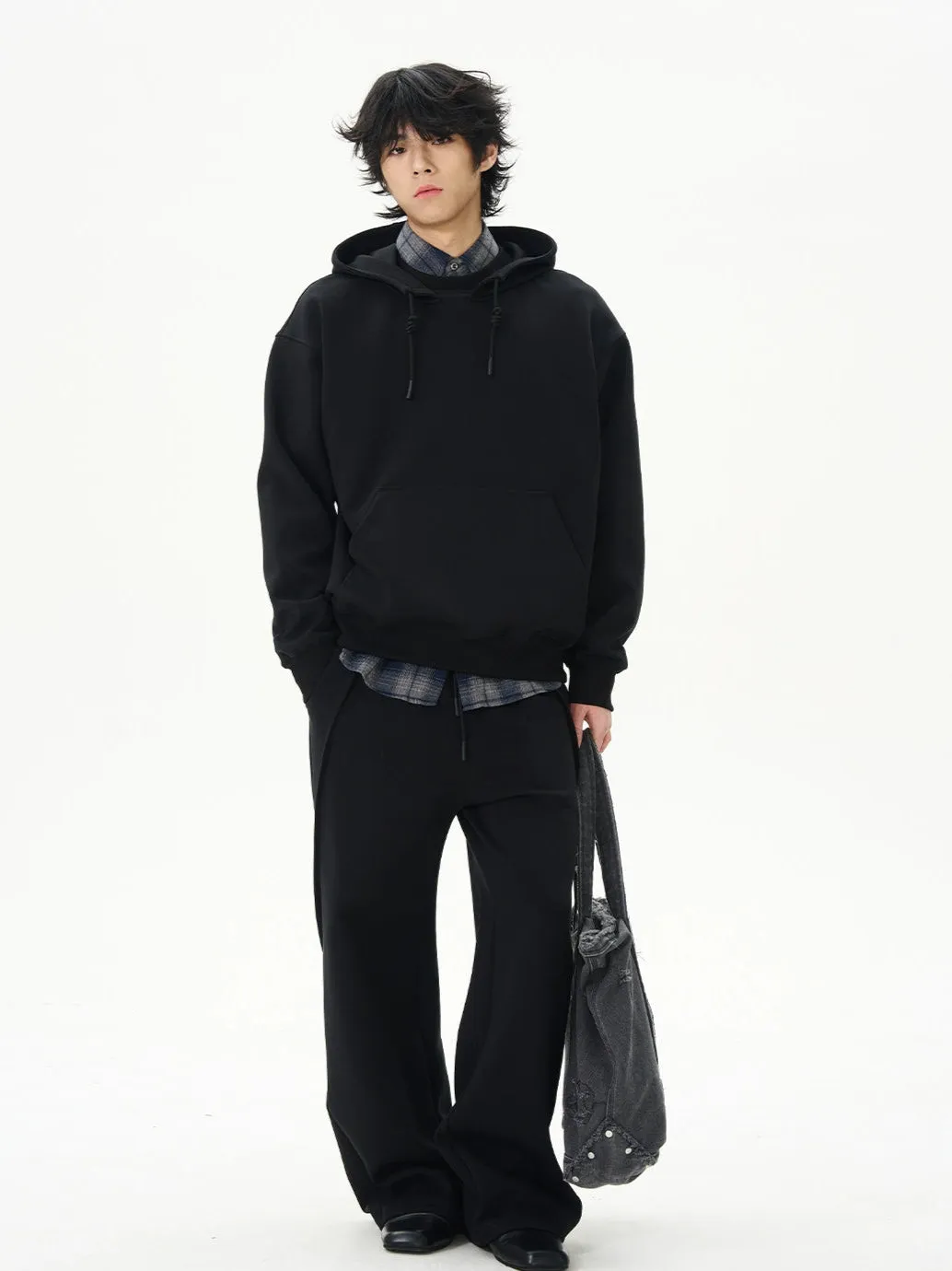 Casual College Style Sweatshirt Pants Set