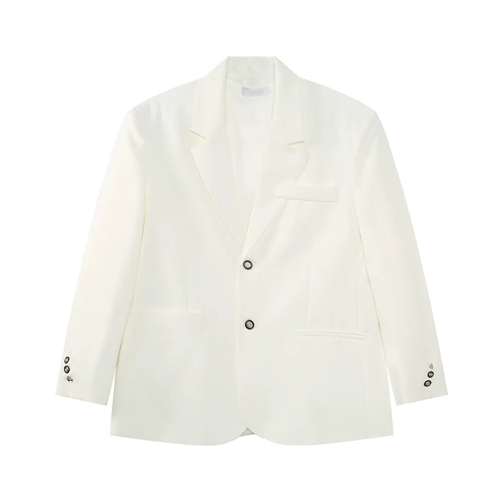 Casual Single-Breasted Suit Jacket