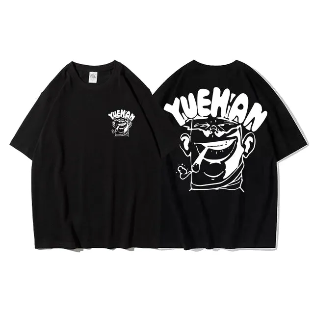 Cat Cartoon Graphic - K-Pop Inspired Streetwear!