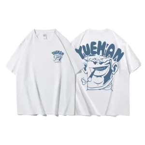 Cat Cartoon Graphic - K-Pop Inspired Streetwear!