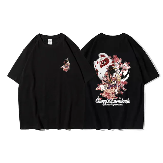 Cat Cartoon Graphic - K-Pop Inspired Streetwear!