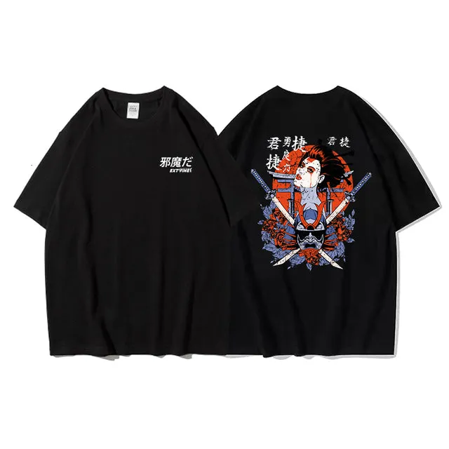 Cat Cartoon Graphic - K-Pop Inspired Streetwear!
