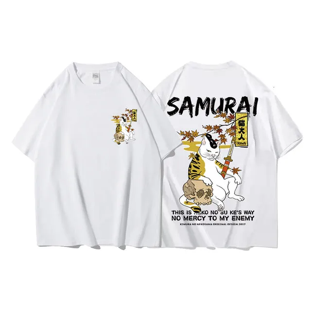 Cat Cartoon Graphic - K-Pop Inspired Streetwear!