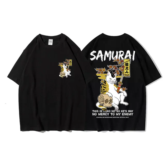 Cat Cartoon Graphic - K-Pop Inspired Streetwear!