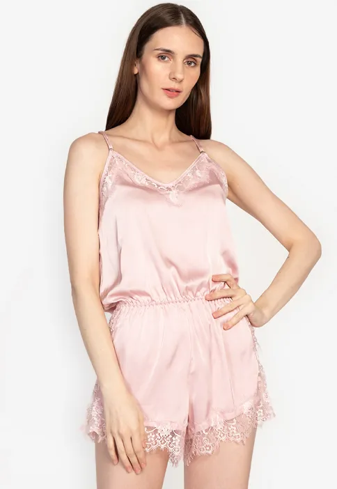 Celestine Silk Romper Set