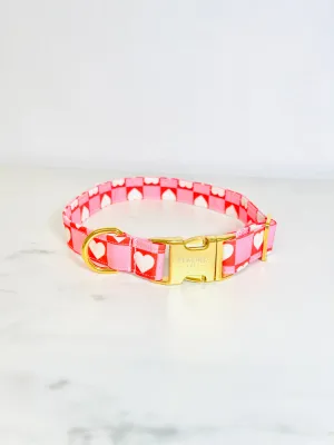 Checkerboard Hearts Collar