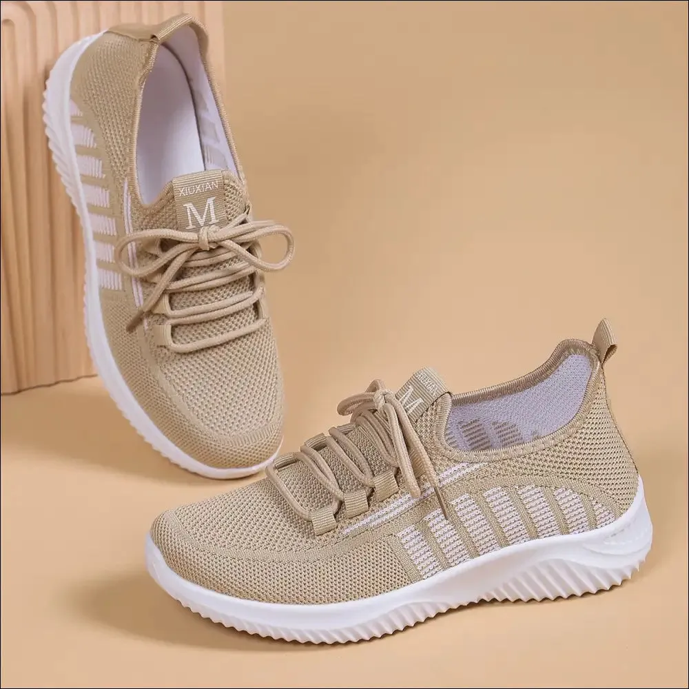 Chic Round Toe Athletic Flats for Women
