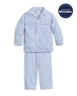 Children's French Blue Seersucker Twill Pajama Set