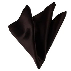 Chocolate Brown Pocket Square for Men - Premium Silk Handkerchiefs for Suits