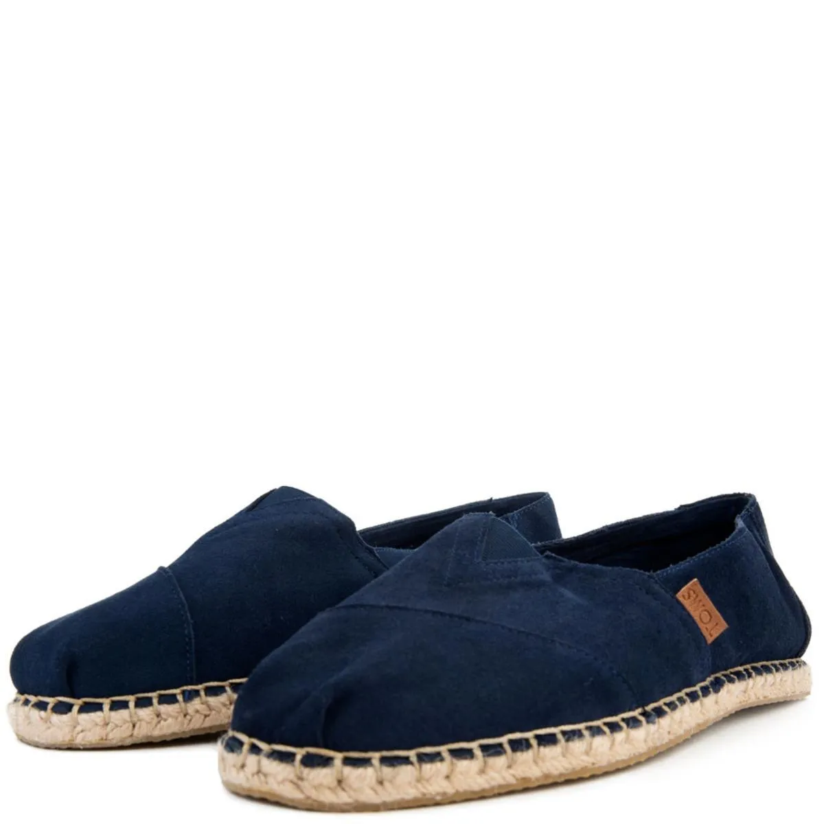 Classic in Navy Suede/Blanket Stitch