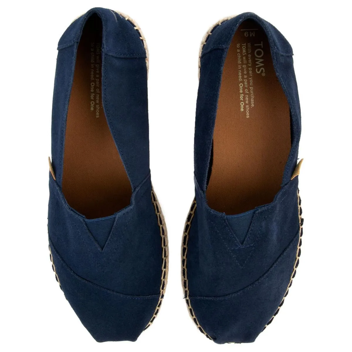 Classic in Navy Suede/Blanket Stitch