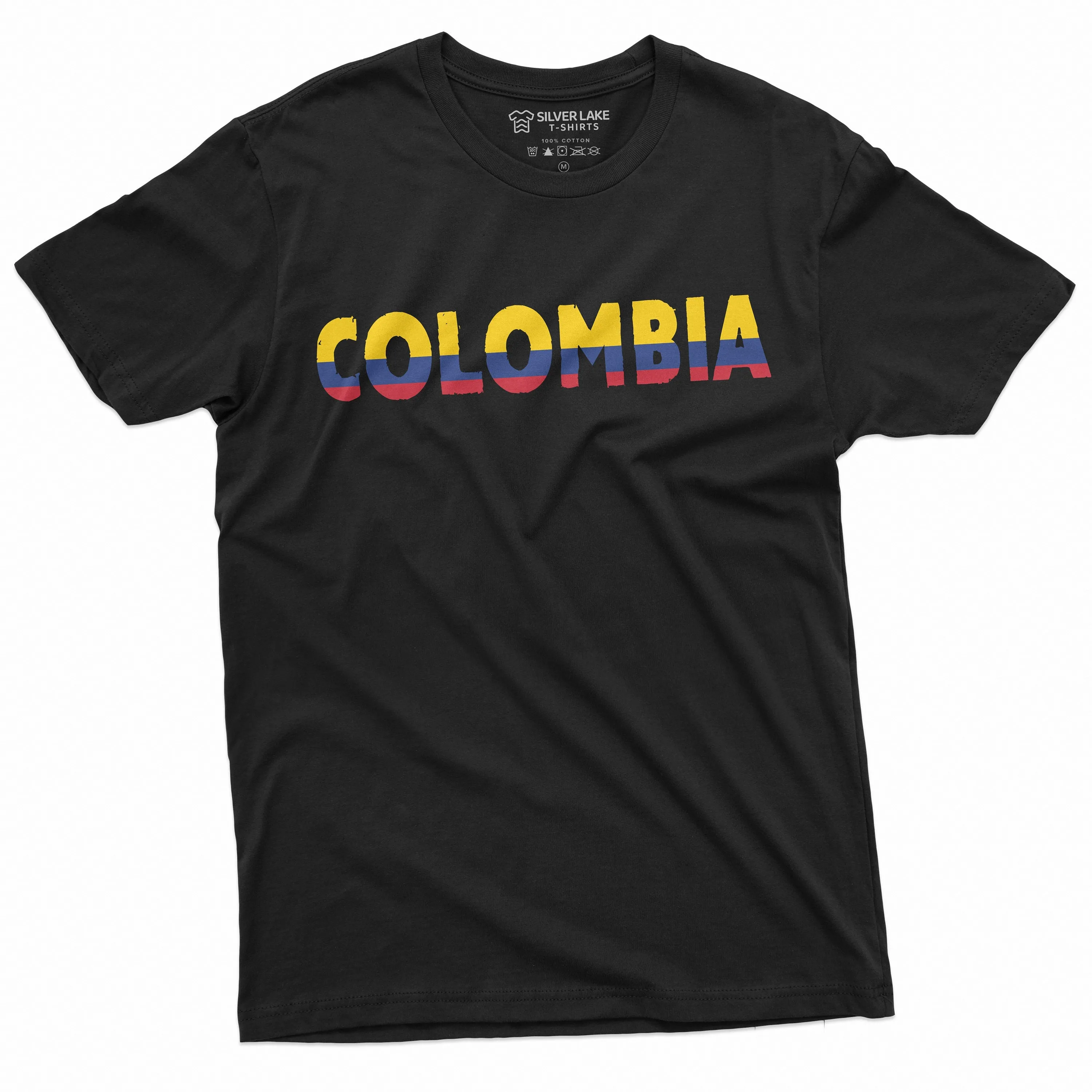 Colombia T-shirt República de Colombia Mens Womens Tee Shirt Colombian Flag Coat of arms independence day Patriotic Nation Country Tee Shirt