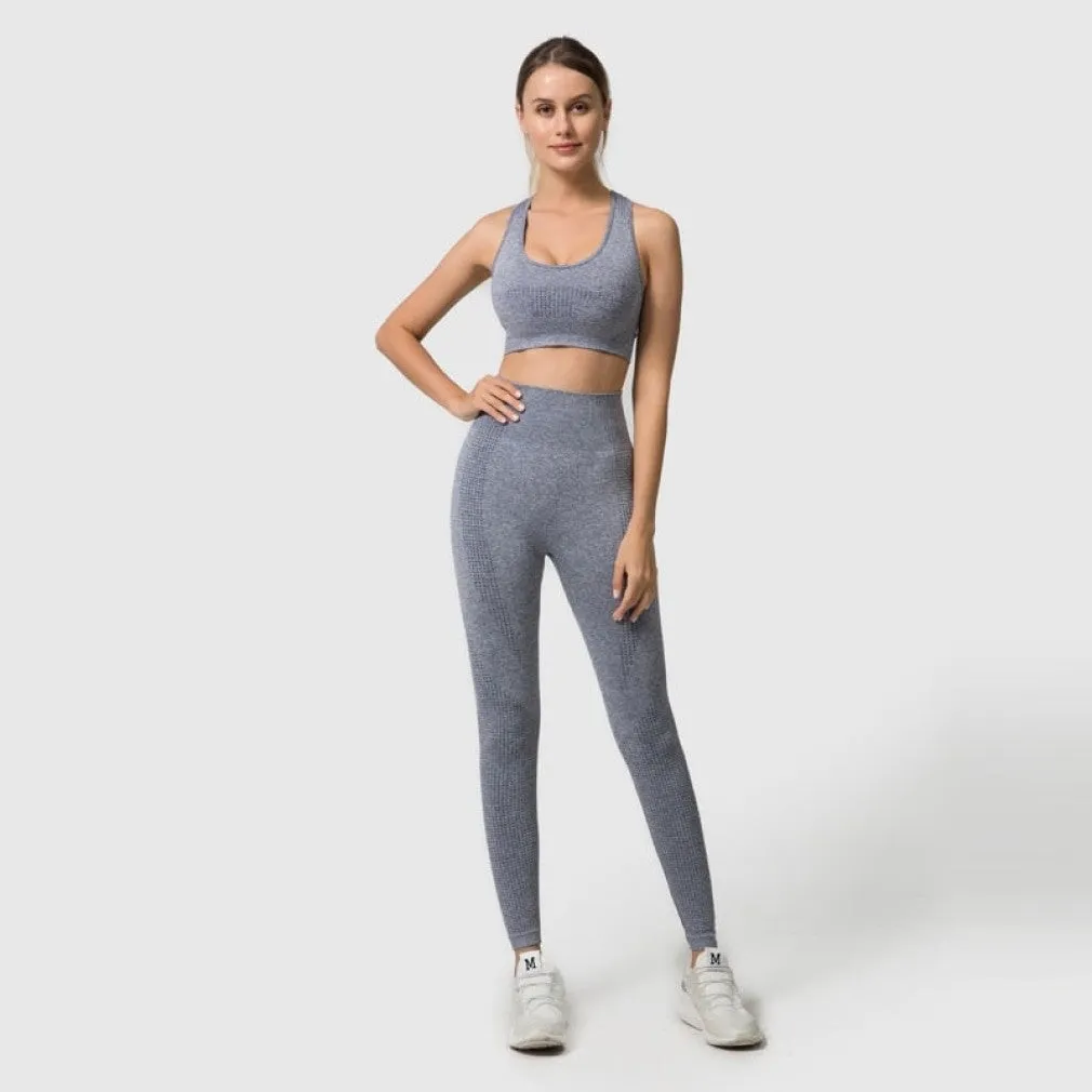 ContiNent 33 2/3/5PCS Seamless Women Yoga Set Workout Sportswear Gym Clothing Fitness Long Sleeve Crop Top High Waist Leggings Sports Suits