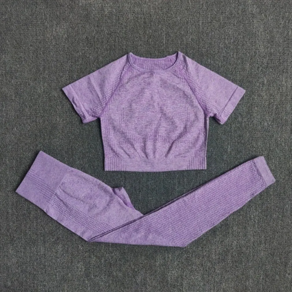 ContiNent 33 2/3/5PCS Seamless Women Yoga Set Workout Sportswear Gym Clothing Fitness Long Sleeve Crop Top High Waist Leggings Sports Suits