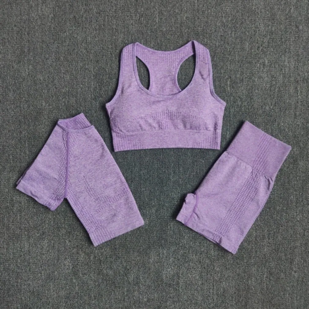 ContiNent 33 2/3/5PCS Seamless Women Yoga Set Workout Sportswear Gym Clothing Fitness Long Sleeve Crop Top High Waist Leggings Sports Suits