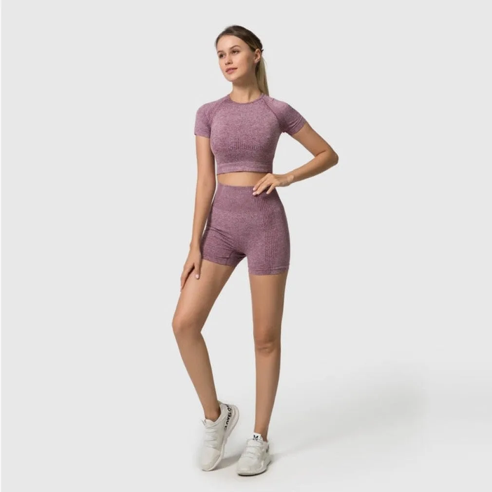 ContiNent 33 2/3/5PCS Seamless Women Yoga Set Workout Sportswear Gym Clothing Fitness Long Sleeve Crop Top High Waist Leggings Sports Suits
