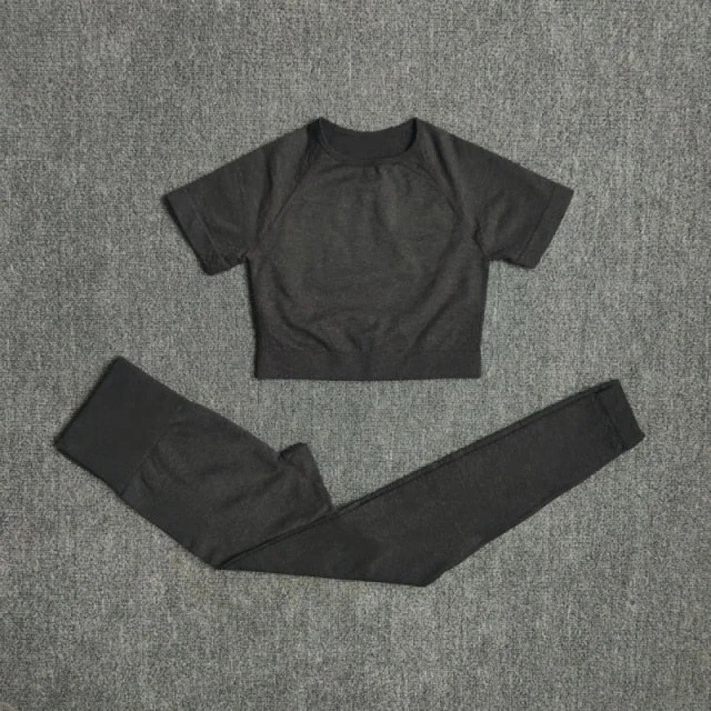 ContiNent 33 2/3/5PCS Seamless Women Yoga Set Workout Sportswear Gym Clothing Fitness Long Sleeve Crop Top High Waist Leggings Sports Suits
