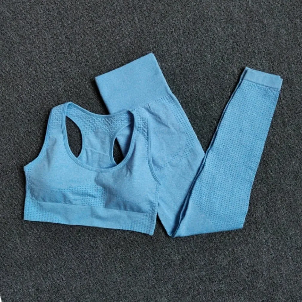 ContiNent 33 2/3/5PCS Seamless Women Yoga Set Workout Sportswear Gym Clothing Fitness Long Sleeve Crop Top High Waist Leggings Sports Suits